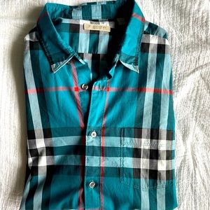 Burberry men button down shirt size XL